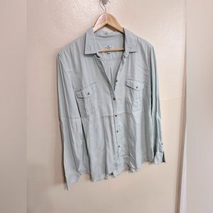 American Eagle Denim Button Up XL